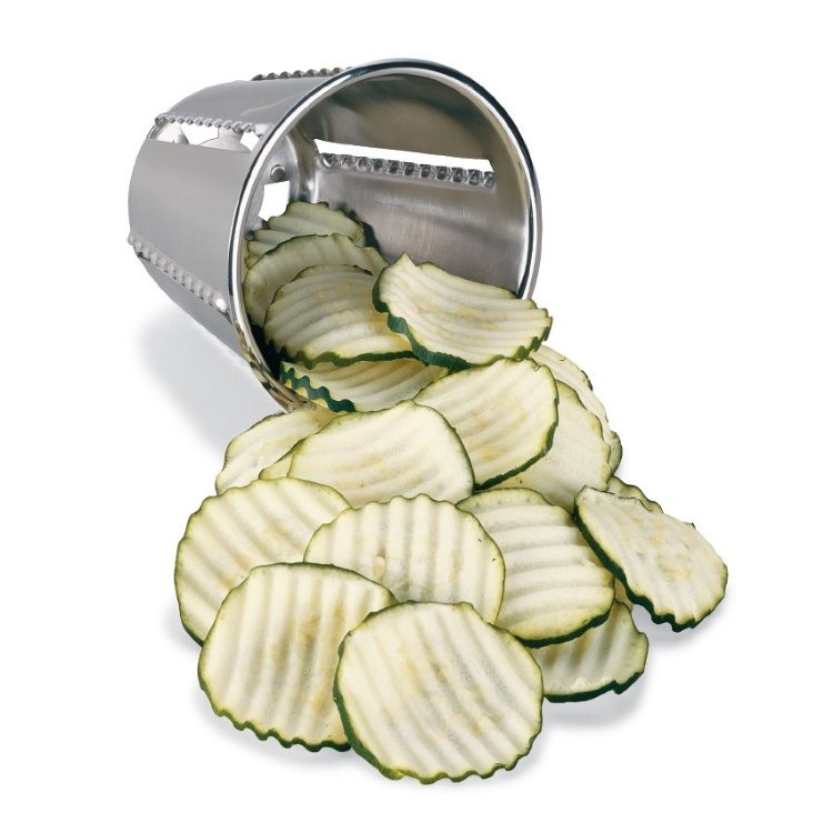 Rebanador Y Rallador De Alimentos Verduras cromado 5 conos acero inoxidable JM-002 Jugomex