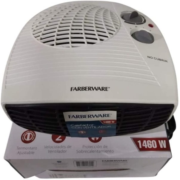 Calefactor con ventilador FARBERWARE FW-HT904MX Caliente/Frio 2 Velocidades