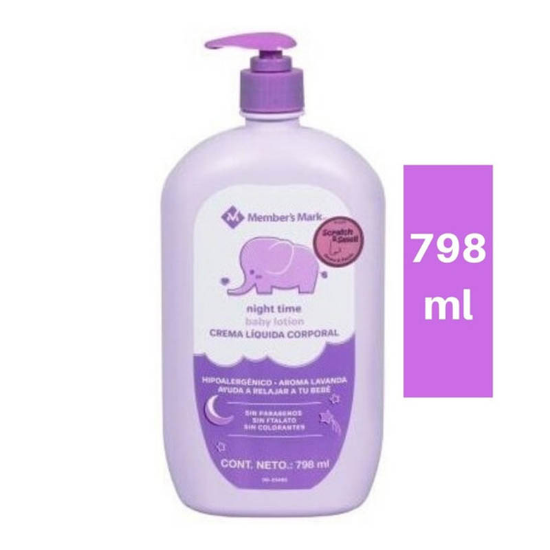Crema Para Bebé Hipoalergénica Aroma Lavanda 798 Ml Member's Mark 