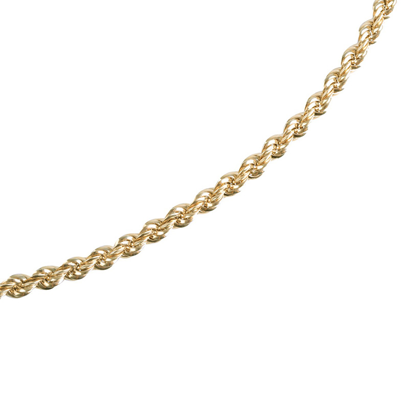 Esclava Pulso Tejido Torsal Español Hueco VAROURO Oro 10k + Estuche