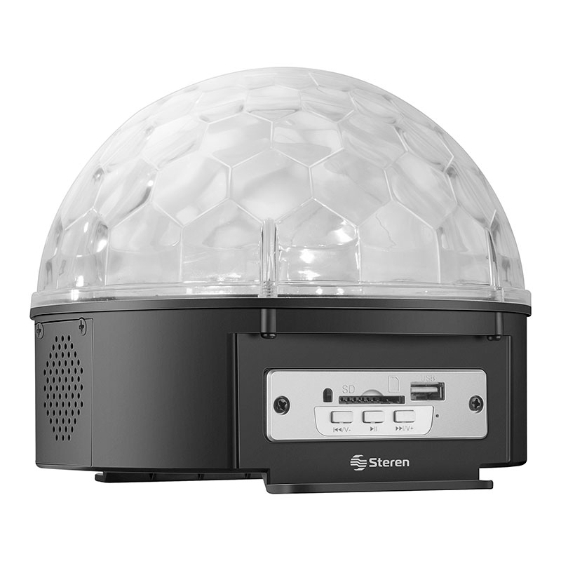 Esfera LED con bocinas y reproductor USB/SD