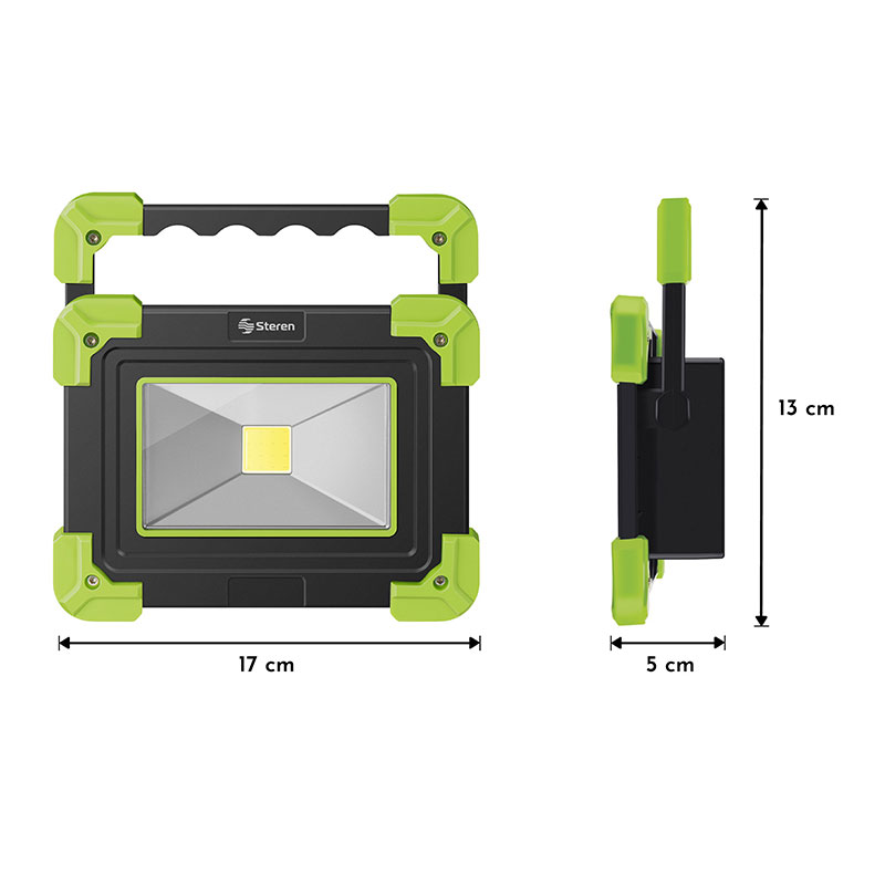 Mini reflector LED portátil con cargador USB y batería recargable, de 5 W
