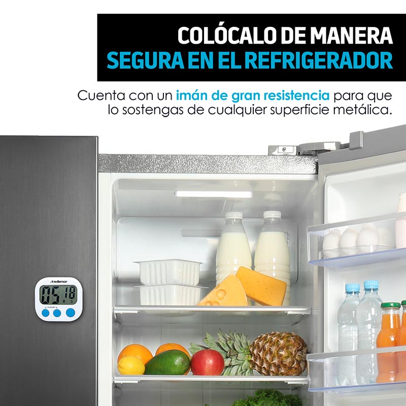 Temporizador Digital de Cocina Pantalla LCD Timer Redlemon.