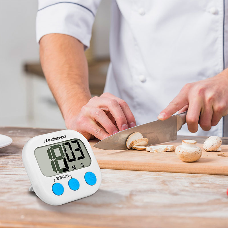 Temporizador Digital de Cocina Pantalla LCD Timer Redlemon.