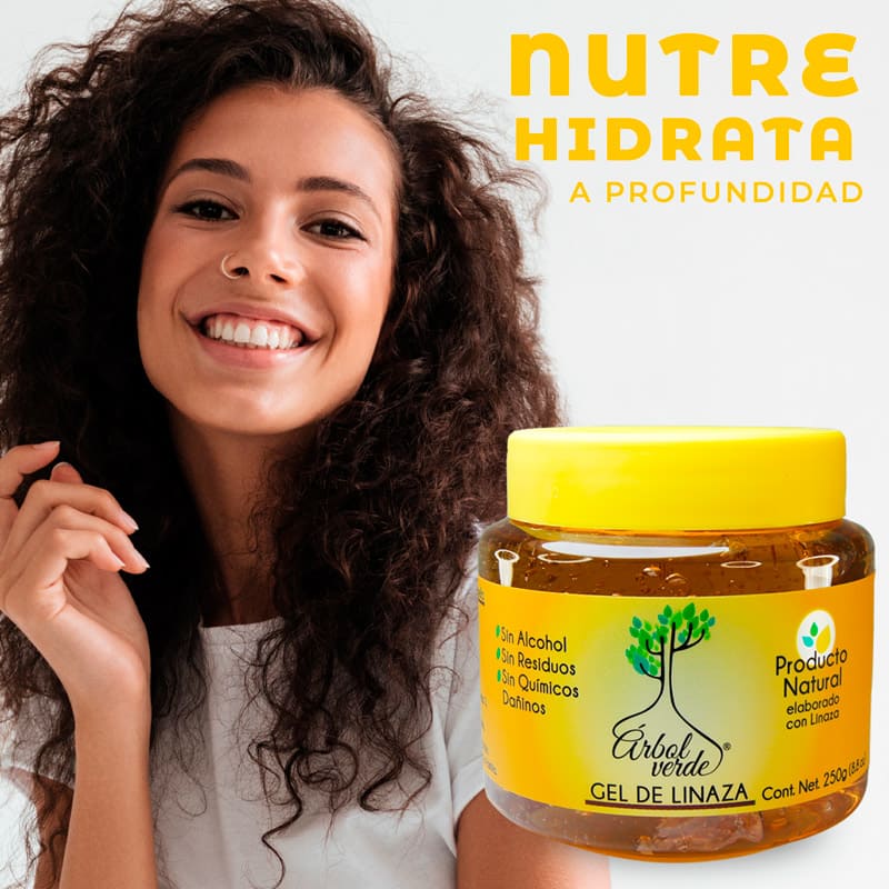 GEL DE LINAZA NATURAL ÁRBOL VERDE 1KG SIN ALCOHOL