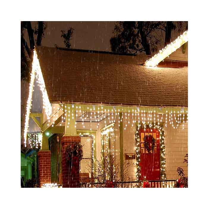 Serie Navideña Cascada 1000 Luces Leds 16m Exterior Navidad interior / Exterior - Blanco Calido