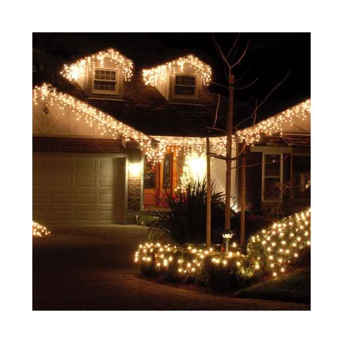 Serie Navideña Cascada 1000 Luces Leds 16m Exterior Navidad interior / Exterior - Blanco Calido