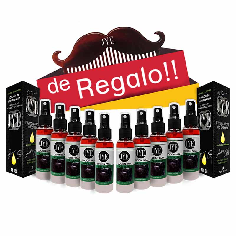 10 Lociones Jye Para Más Barba Crecimiento 60ml OFERTA