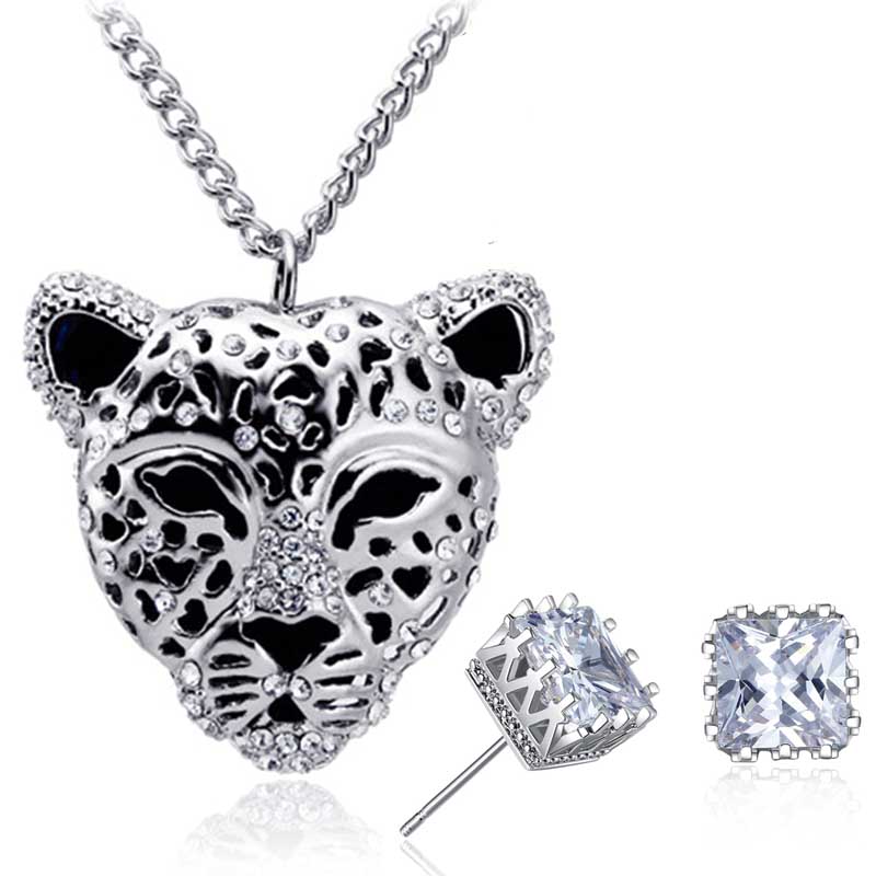 Regalo Mamá Amor Jaguar Leopardo Gato Corazón Swarovski Elements