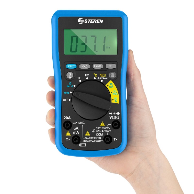 Multímetro Profesional Bluetooth Auto Rango Hold Steren