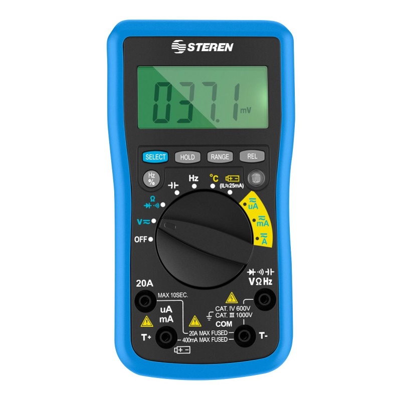 Multímetro Profesional Bluetooth Auto Rango Hold Steren
