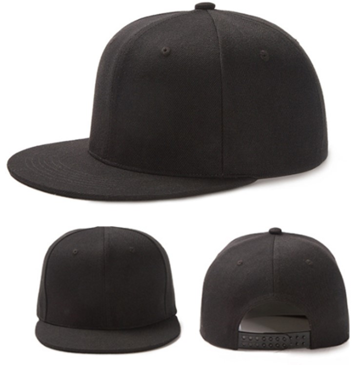 Gorra Plana lisa SnapBack Negra