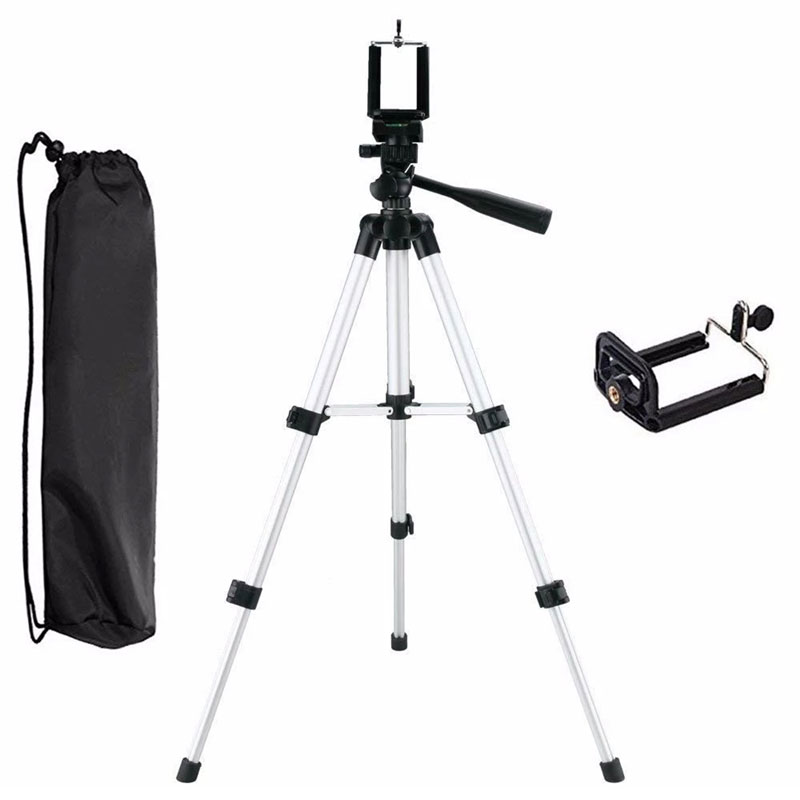 Fralugion Tripie 1.30m Con Soporte Celular Camara Base Universal Video