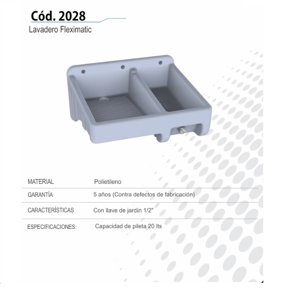 Lavadero De Plastico Fleximatic
