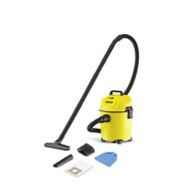 ASPIRADORA SECO/ HUMEDO  15 LTS 1300 W AMARILLA KARCHER         WD 1