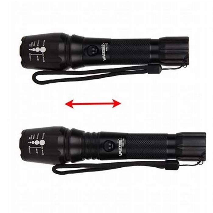 Lampara Táctica T6 Recargable 10000 Lumenes Doble Cargador