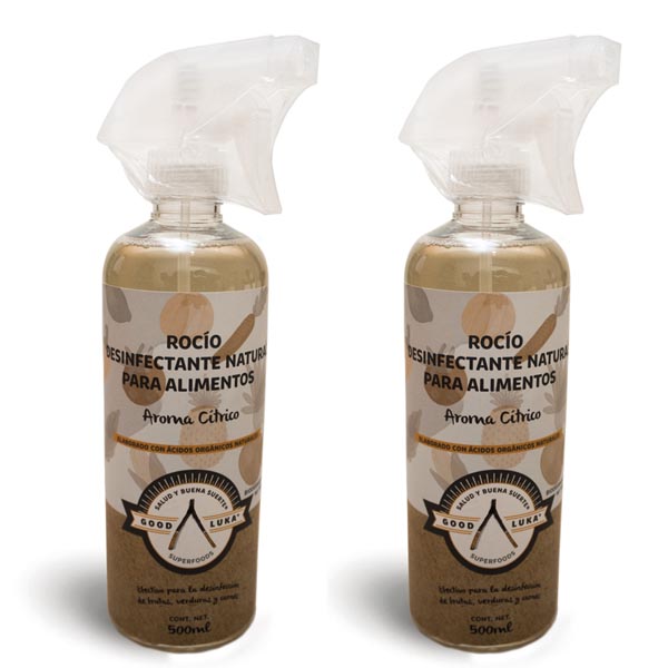 KIT DESINFECTANTES DE ALIMENTOS E INSTRUMENTOS DE COCINA 100% NATURAL, ELIMINA EL 99% DE LAS BACTERIAS PRESENTES.