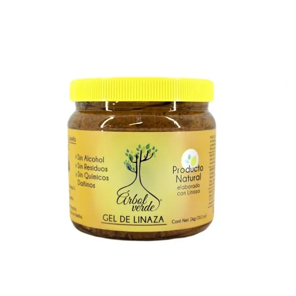 Gel De Linaza Orgánico Árbol Verde 1kg Fragancia Sin Alcohol