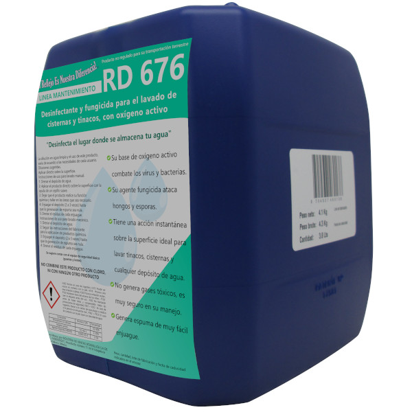 Limpiador Para Tinacos, Cisternas, Filtros De Agua, Albercas 3.8 Lts