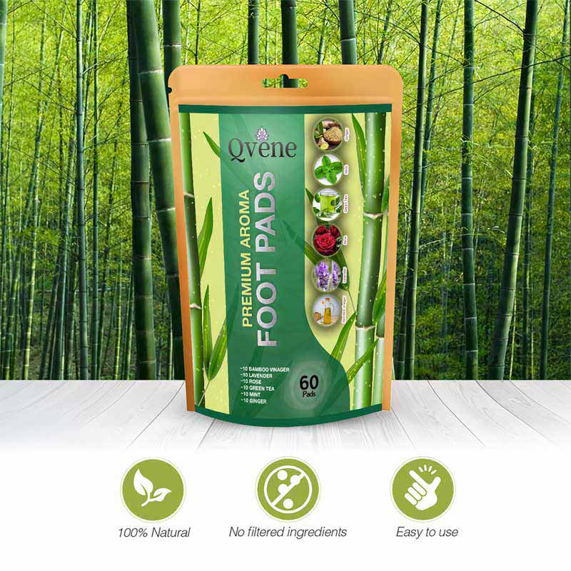 QVENE 60 PARCHES DETOX PARA ELIMINAR LAS TOXINAS 100% NATURALES 