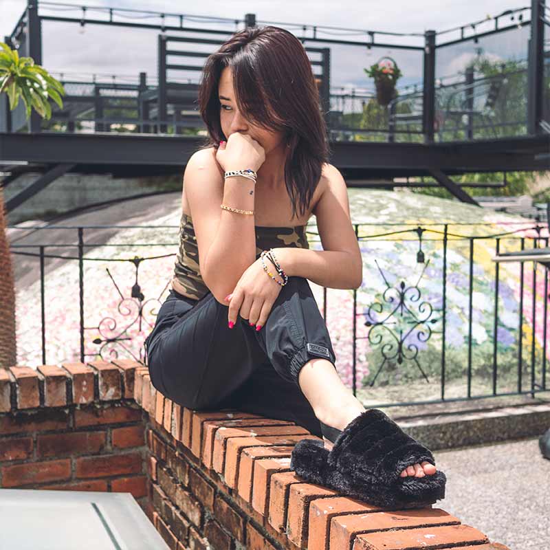 Sandalia De Peluche Super Comoda Para Dama De Moda Con Resorte De 1ra Calidad Lolly Pop