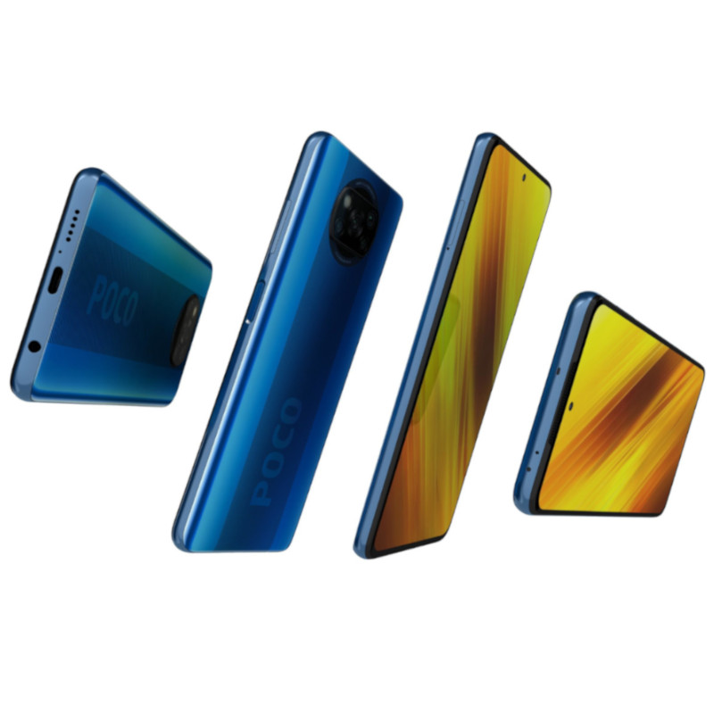 Celular Xiaomi Poco X3 128GB 6GB Ram NFC Version Global Azul Cobalto