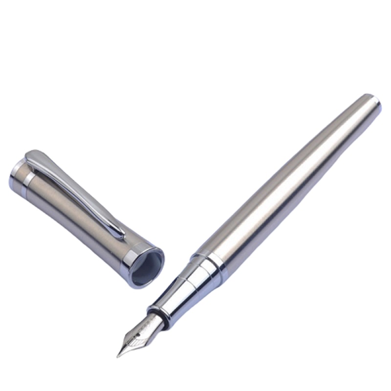 Pluma Fuente Marca Baoer Modelo 3035 - Color Acero