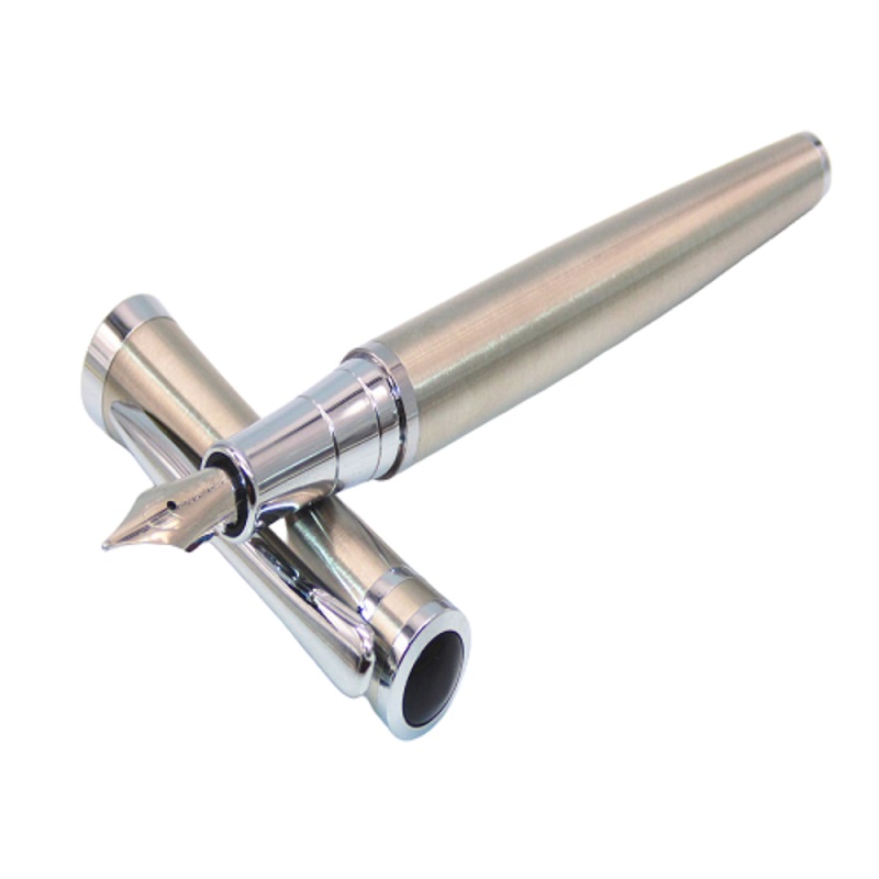 Pluma Fuente Marca Baoer Modelo 3035 - Color Acero