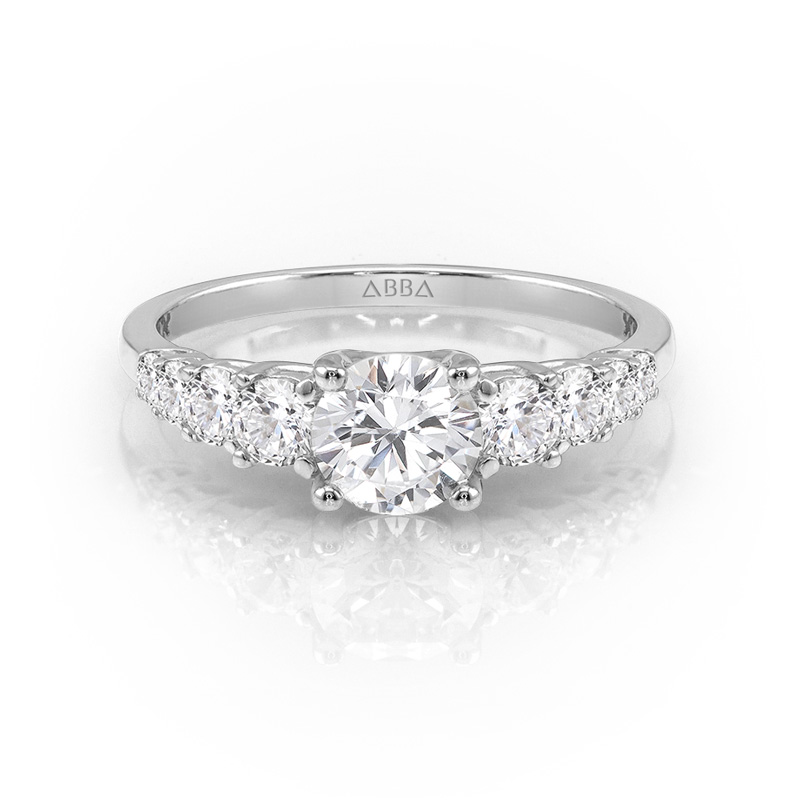 ANILLO DE COMPROMISO LUZÍA ORO 10K ABBA JOYAS 