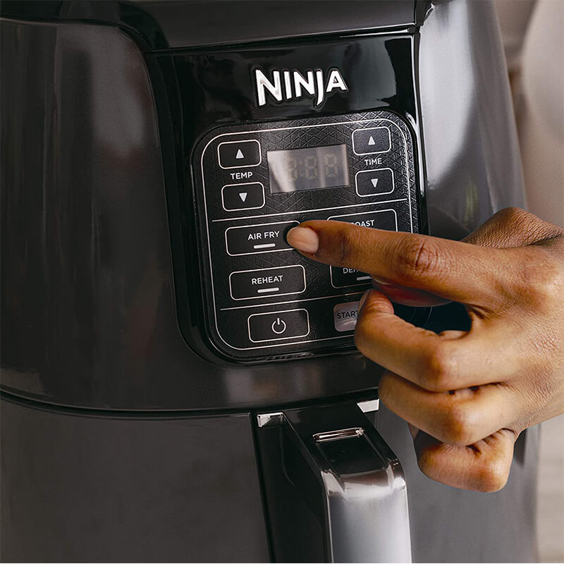 Freidora Ninja De Aire 3.78l, Fríe, Asa, Hornea Y Recalienta Mod. AF100 REACONDICIONADO
