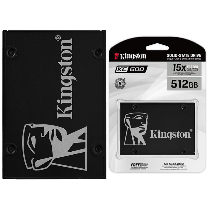 Unidad Estado Solido SSD 512GB Kingston KC600 SKC600/512G.