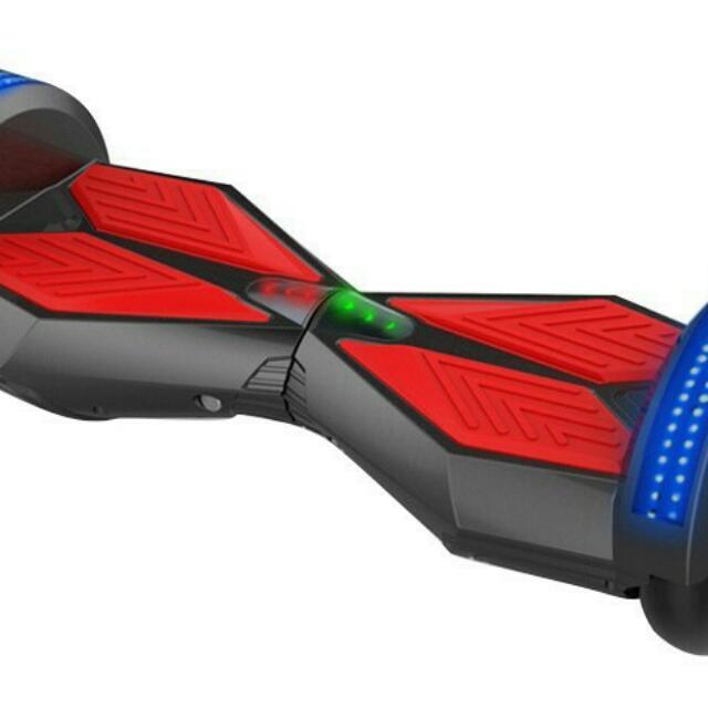 Patineta Electrica Self Balance Hoverboard Oferta 8.5 Luz Led roja con gris 