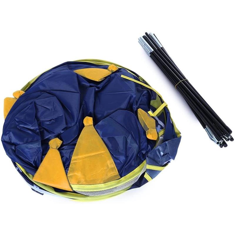 Casita Para Niños, Casa De Campaña, Fácil De Armar Corona Azul