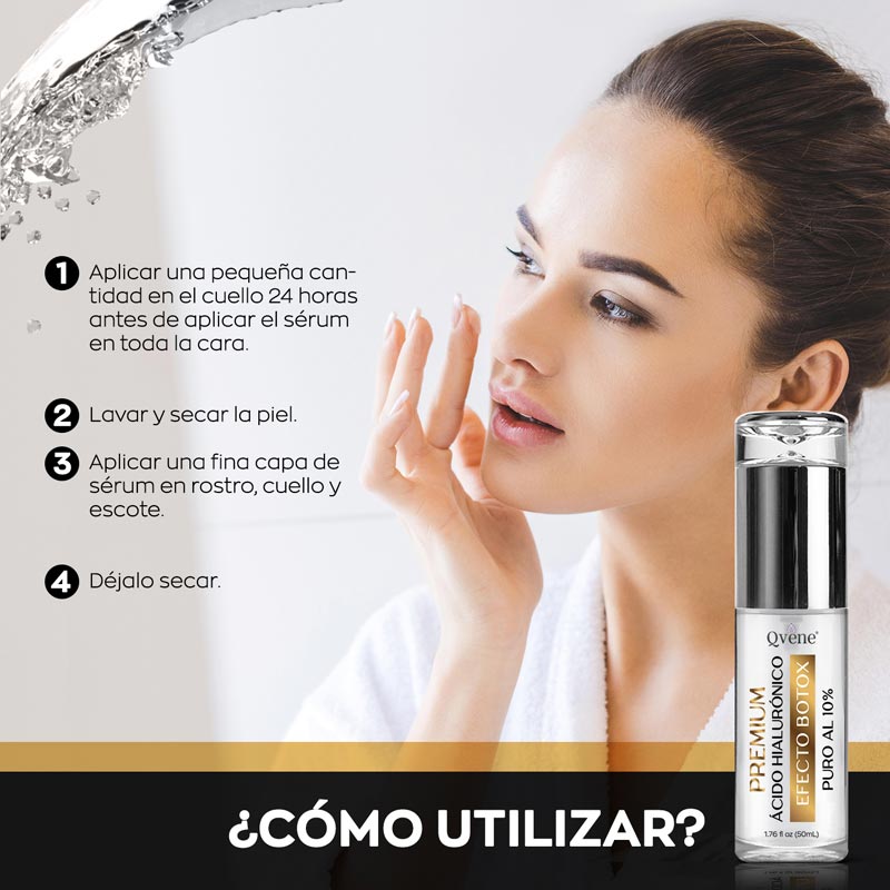 QVENE SERUM ACIDO HIALURONICO AL 10% PURO, EFECTO BOTOX 50ml / 1.76oz
