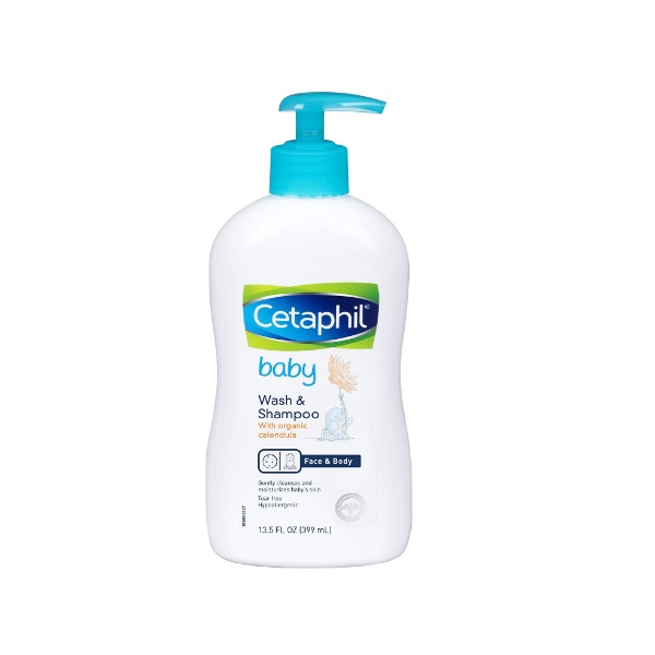 Cetaphil Baby Wash And Shampoo 399ml Organic Jabón Líquido