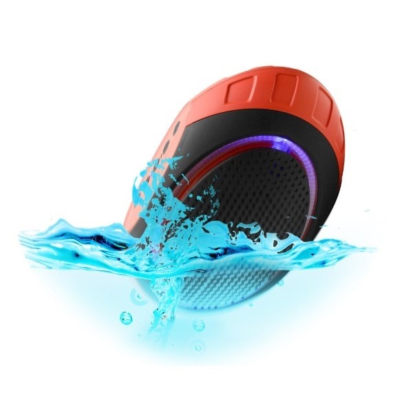 BOCINA BLUETOOTH SUMERGIBLE AL AGUA REPRODUCTOR DE SD Y RADIO FM ROJO MISIK MS211R