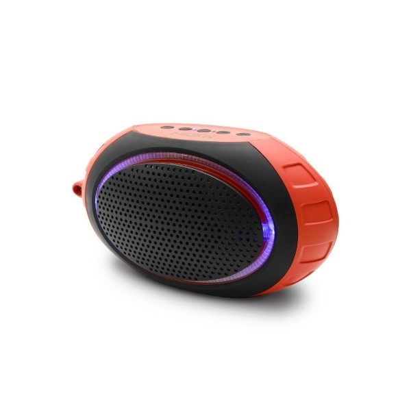 BOCINA BLUETOOTH SUMERGIBLE AL AGUA REPRODUCTOR DE SD Y RADIO FM ROJO MISIK MS211R
