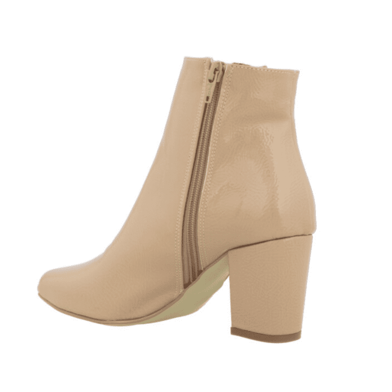 botas beige mujer tacon