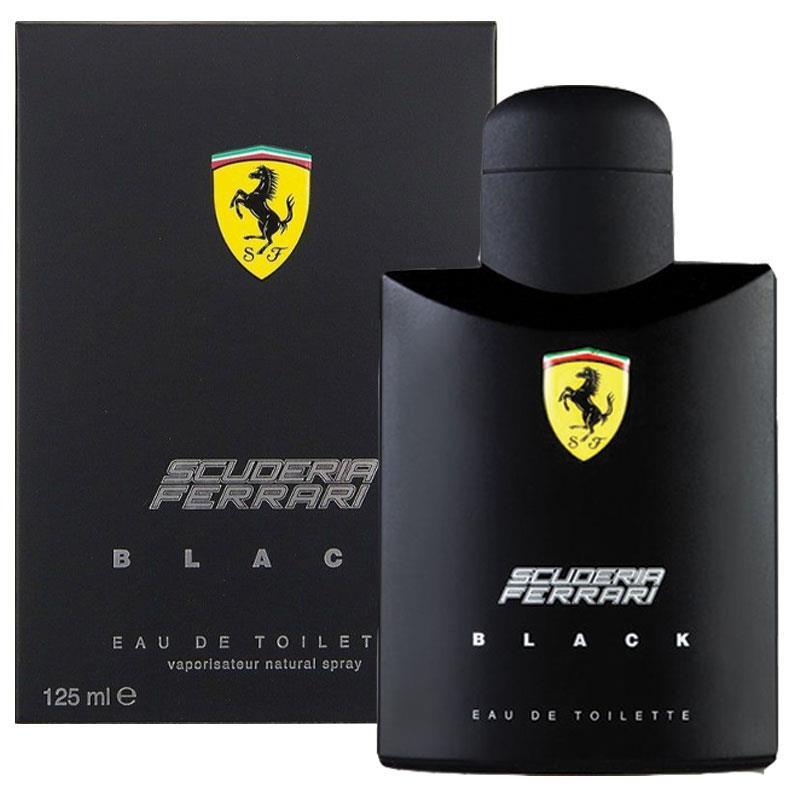 loción ferrari scuderia black caballero eau de toilette 125 ml