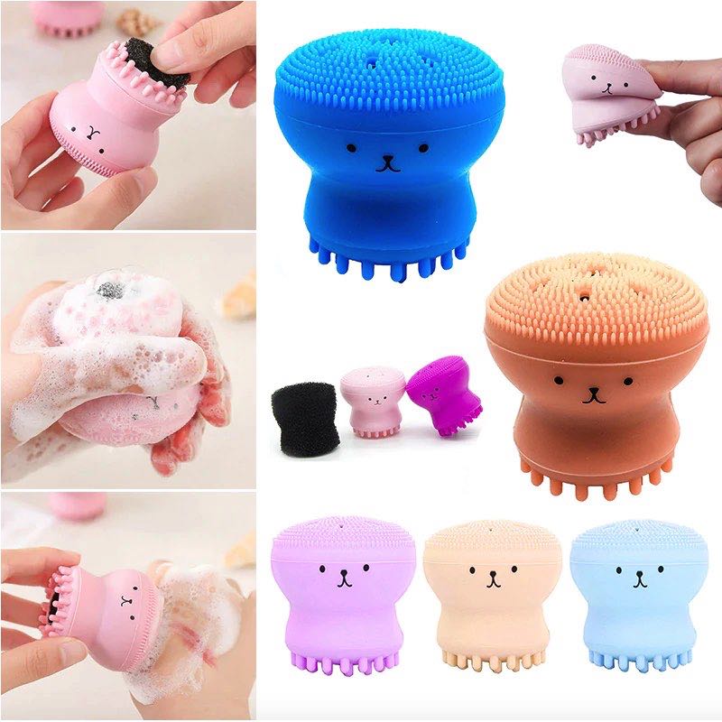 Pulpo Limpiador Facial con Cerdas De Silicón Exfoliante Masaje
