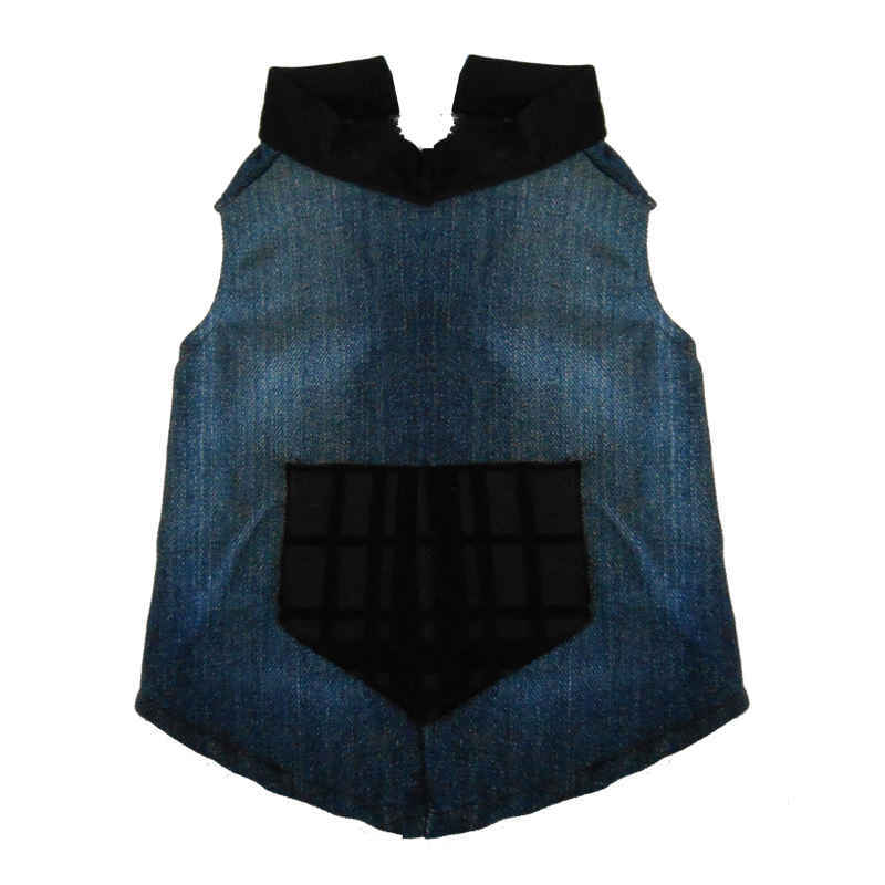 Ropa Para Mascotas (Perros) Chaleco Doble Gris Talla S