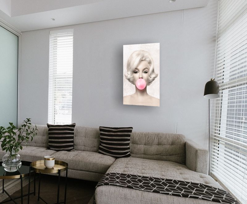Cuadro Decorativo Canvas Marilyn Monroe con chicle