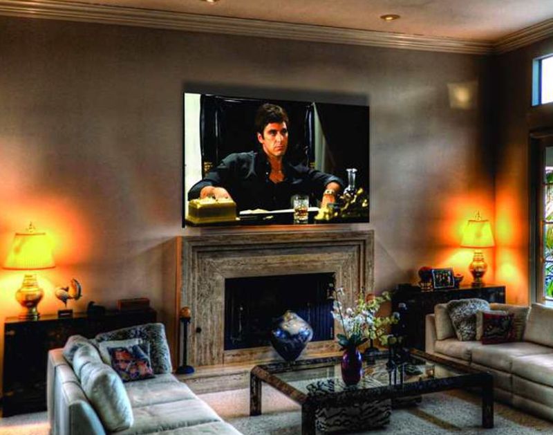 Cuadro Decorativo Canvas Scarface Tony Montana, cara cortada.