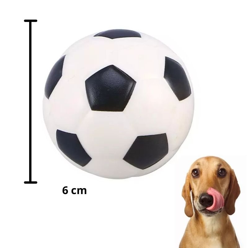 Set 4 Pelotas de Juguete para Perro Mascota, LBP, Chillón, Soccer/Tenis/Americano/Basquetbol, 6cm (2.3in)