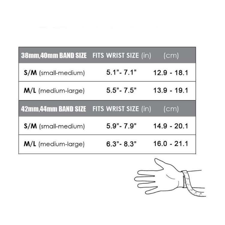 Correa Silicon Apple Watch 1, 2, 3, 4, 5, 6 Y SE talla 38 40 42 44 mm