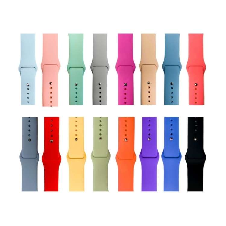 Correa Silicon Apple Watch 1, 2, 3, 4, 5, 6 Y SE talla 38 40 42 44 mm