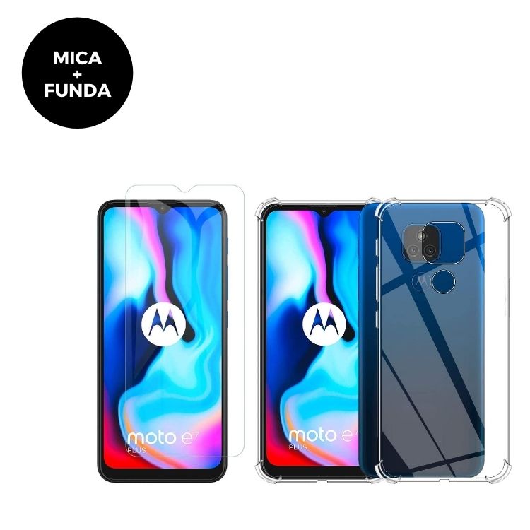 Mica + Funda Motorola Moto E7 Plus Contra Golpes