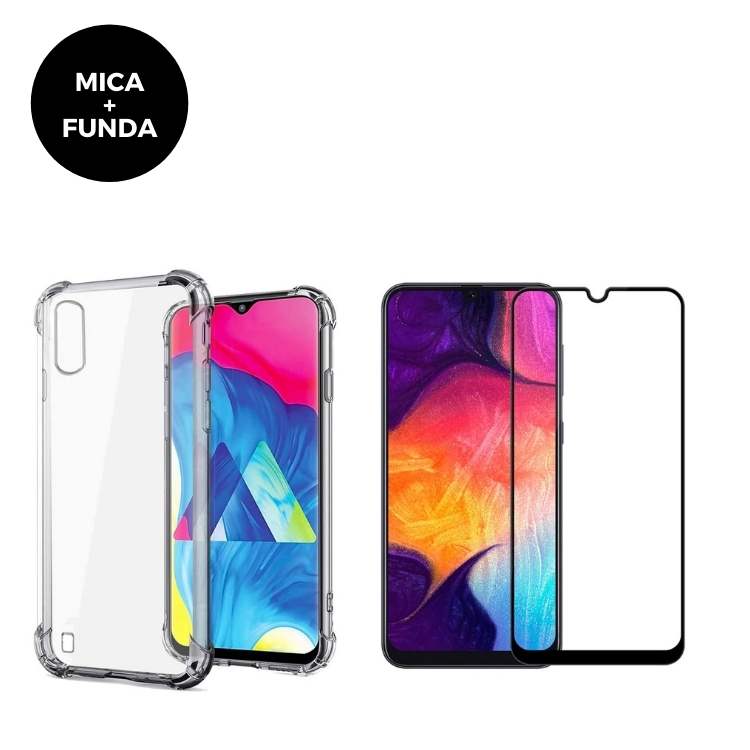 Mica + Funda Samsung A10 Contra Golpes