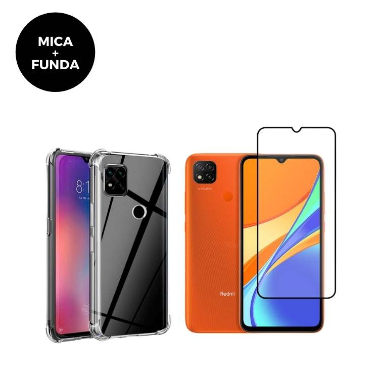 Mica + Funda Xiaomi Redmi 9C Contra Golpes