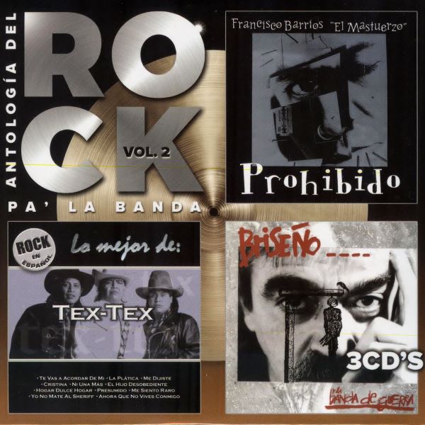 CD Antolog{ia del Rock pa la Banda (Tex Tex, El Mastuerzo, Guillermo Briseño) (3CD)
